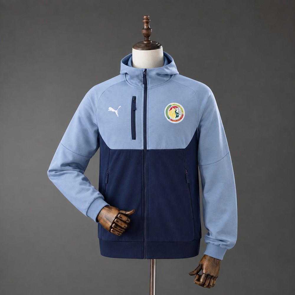 Sudadera con Capucha Senegal Full-Zip 2026-2027 Gris